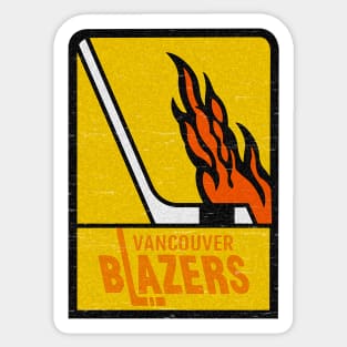 Defunct - Vancouver Blazers Hockey Sticker